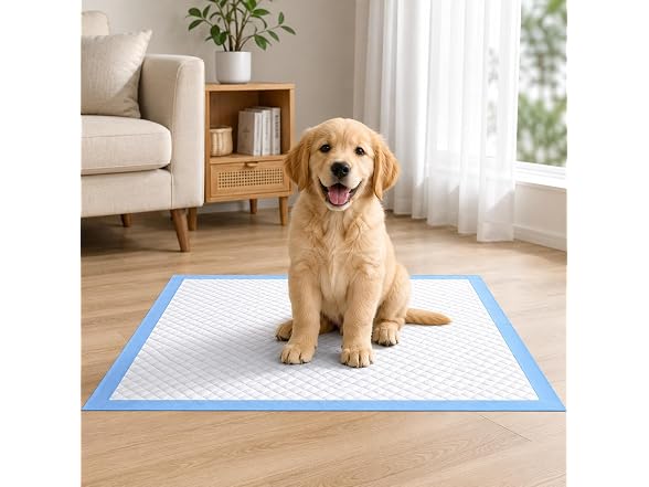 Suptinwear Puppy Pads, 6-Layer Dog Training Pads, 100Ct