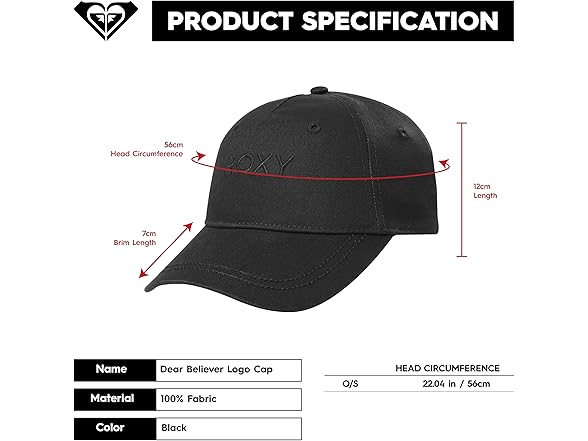 Roxy Women's Dear Believer Logo Cap