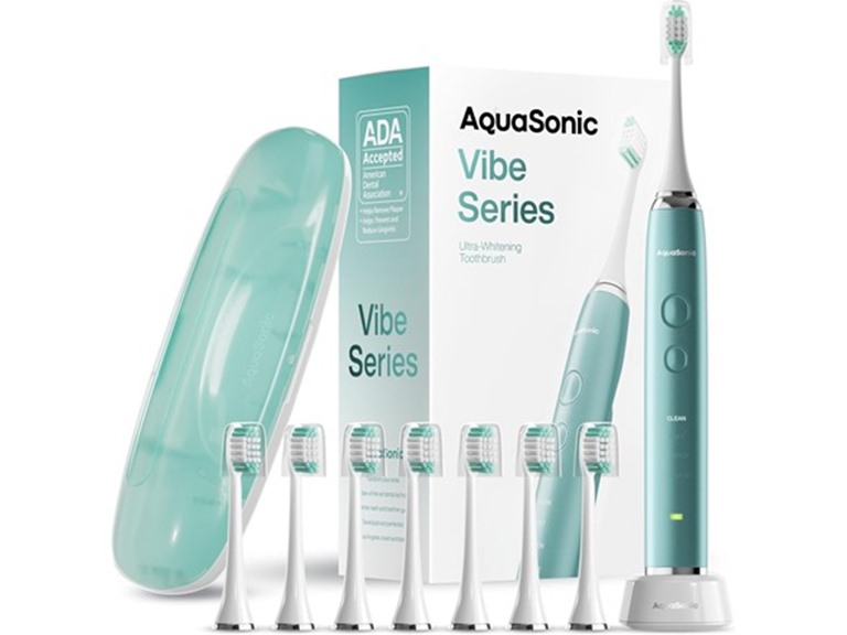 AquaSonic Vibe Series Toothbrush Green