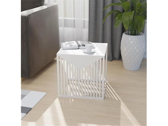 LeisureMod Cisco Square Steel Side Table