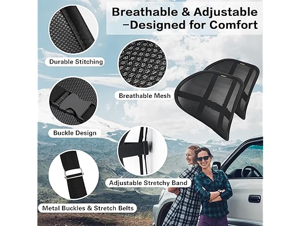 Lumbar Support Back Support (2 Pack)
