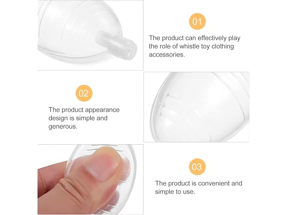 VICASKY Airbag Whistle Toys 30 Pcs Plastic No