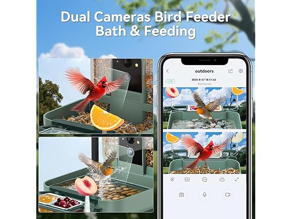 KUIKEO Bird Feeder with Camera