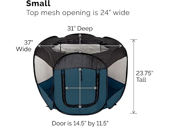 Furhaven Portable Pet Playpen, Small