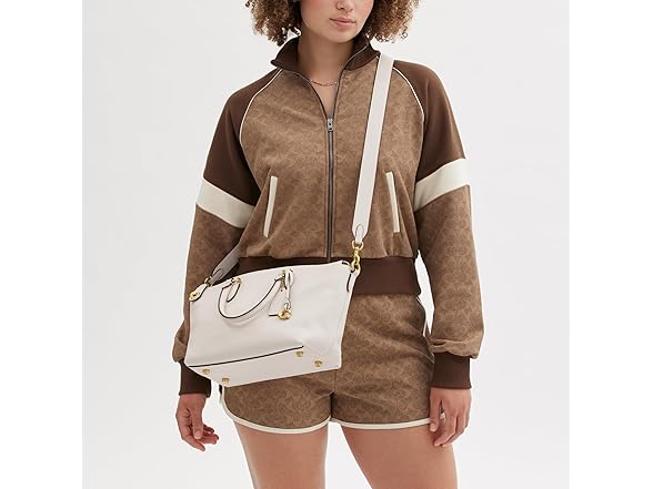 Coach Women's Soft Pebble Leather Cara Satchel