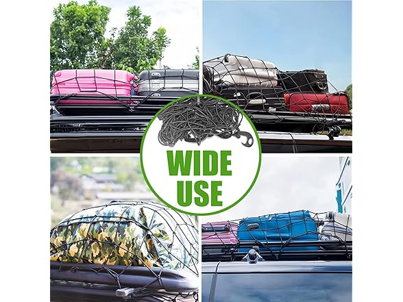 WSSROGY 4' x 6' Cargo Net Stretches to 6' x 12'