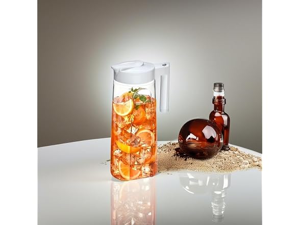 Amazing Abby - Slim - Tritan Pitcher (64 oz), Dish