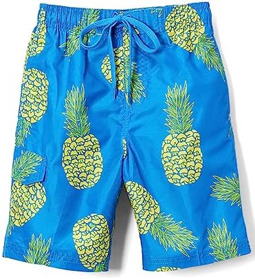 Kanu Surf Boys' Specter Quick Dry UPF 50+ Beach Swim Trunk, Pina Royal, 4