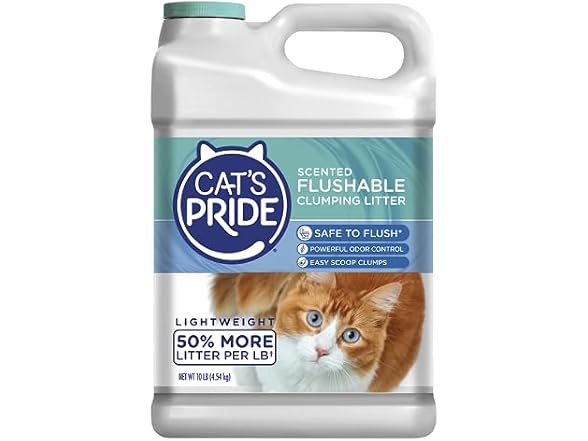 Cat's Pride Flushable Lightweight Scented Cl