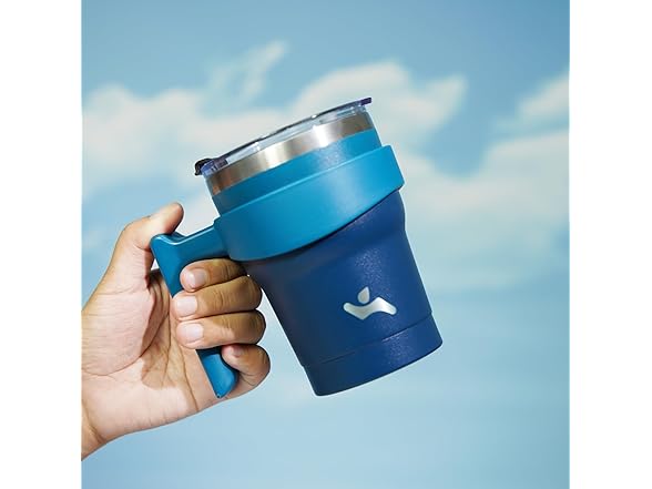 Konokyo 10oz Tumbler w/Handle Black