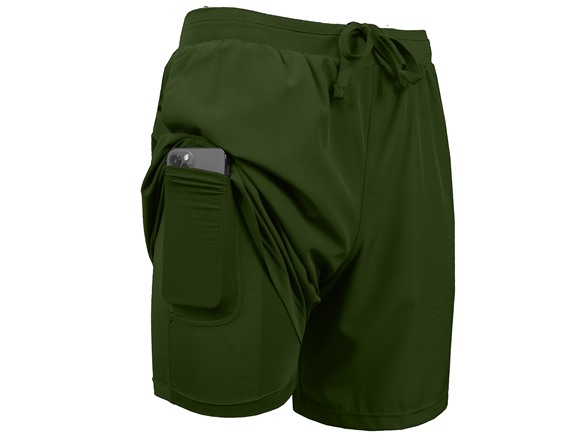 3Pk Asst Mens 2in1 Quick Dry Shorts w/Liner