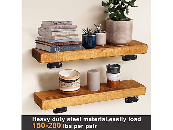 ZXYOUAN Floating Shelf Brackets 6pk