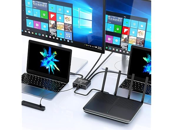 Ethernet Splitter 1 to 4 1000Mbps High Speed Either Network Splitter