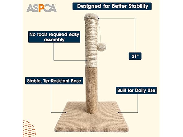 ASPCA Cat Scratching Post for Indoor Cats