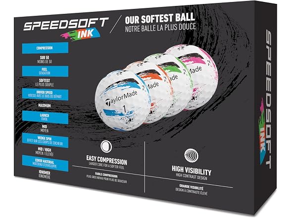 TaylorMade Ink Golf Balls: Soft Feel,