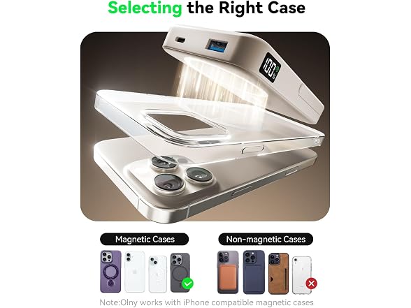 LENUTO Magnetic Power Bank Beige