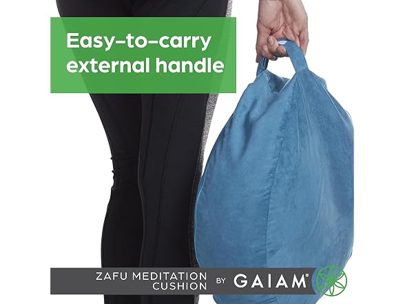 Gaiam Zafu Meditation Cushion, Indigo