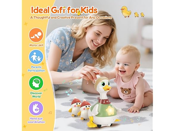 KETIEE Musical Dancing Ducks for Babies