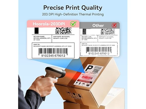 Hoorola Bluetooth Thermal Label Printer