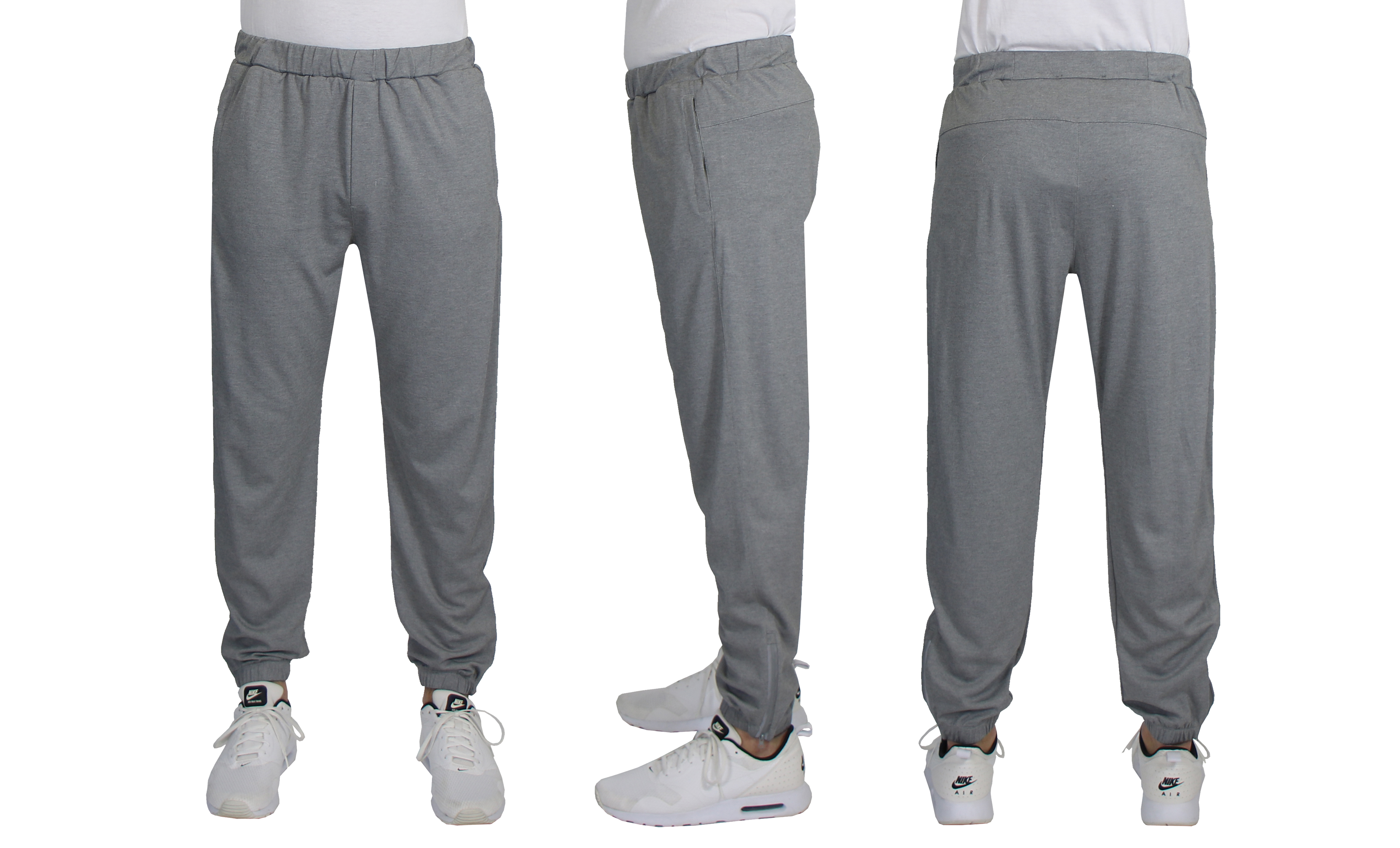 3Pk Asst Mens Active Pants w-Ankle Zippers - Gallery 16