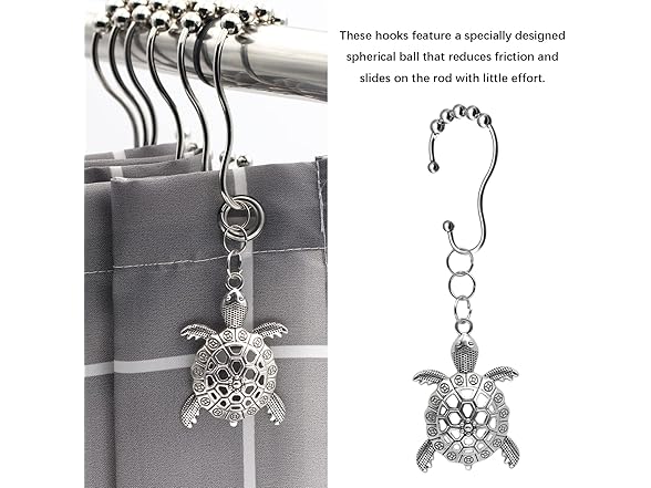 Myisteen Stainless Steel Shower Curtain