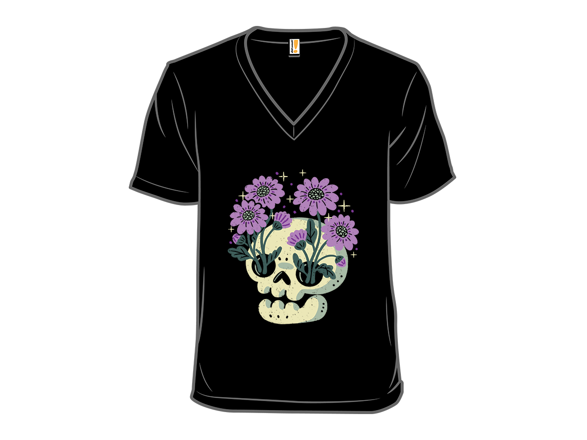 Skull with Purple Flowers - Gallery 10