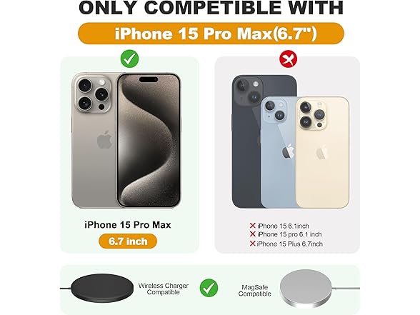 Hinpia Wallet Case for iPhone 15 Pro Max