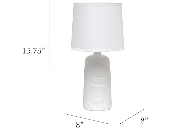 Simple Designs LT2085-OFF Textured Linear Pot