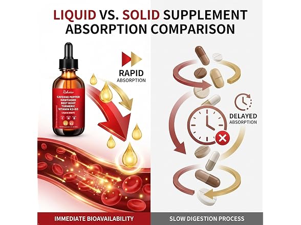Cayenne Pepper Drops Supplement Liquid