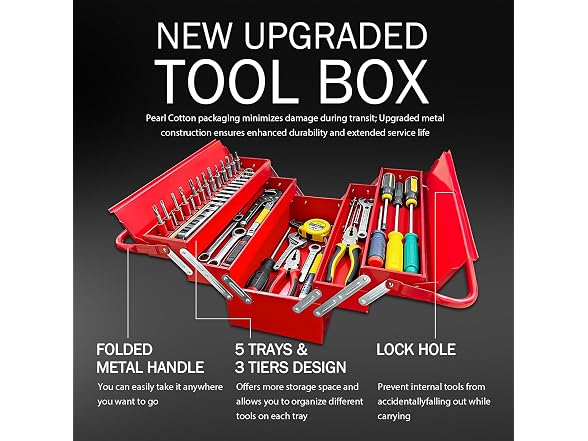 YATOINTO Metal Fold Out Tool Box