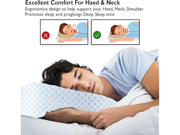 Greaton Gel Memory Foam Sleeping Pillow