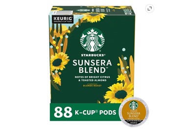 $49.99 Starbucks Sunsera Blend K-Cup Pods dealfomo