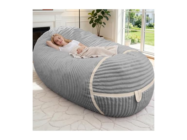Giant Bean Bag Chair with Memory Foam