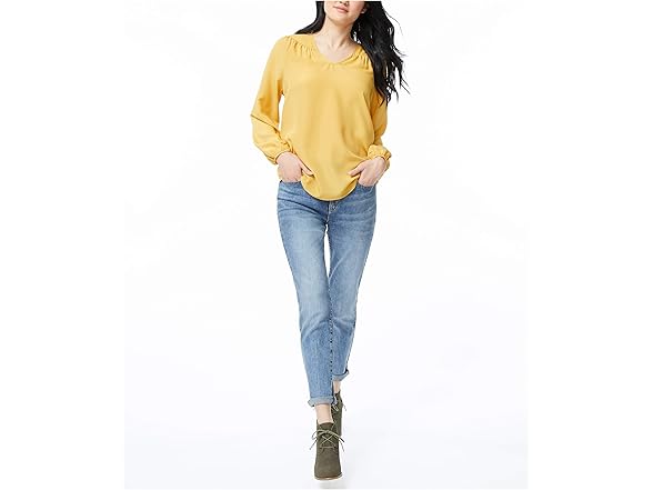 Nautica Gold LS V-Neck Shirt (S)