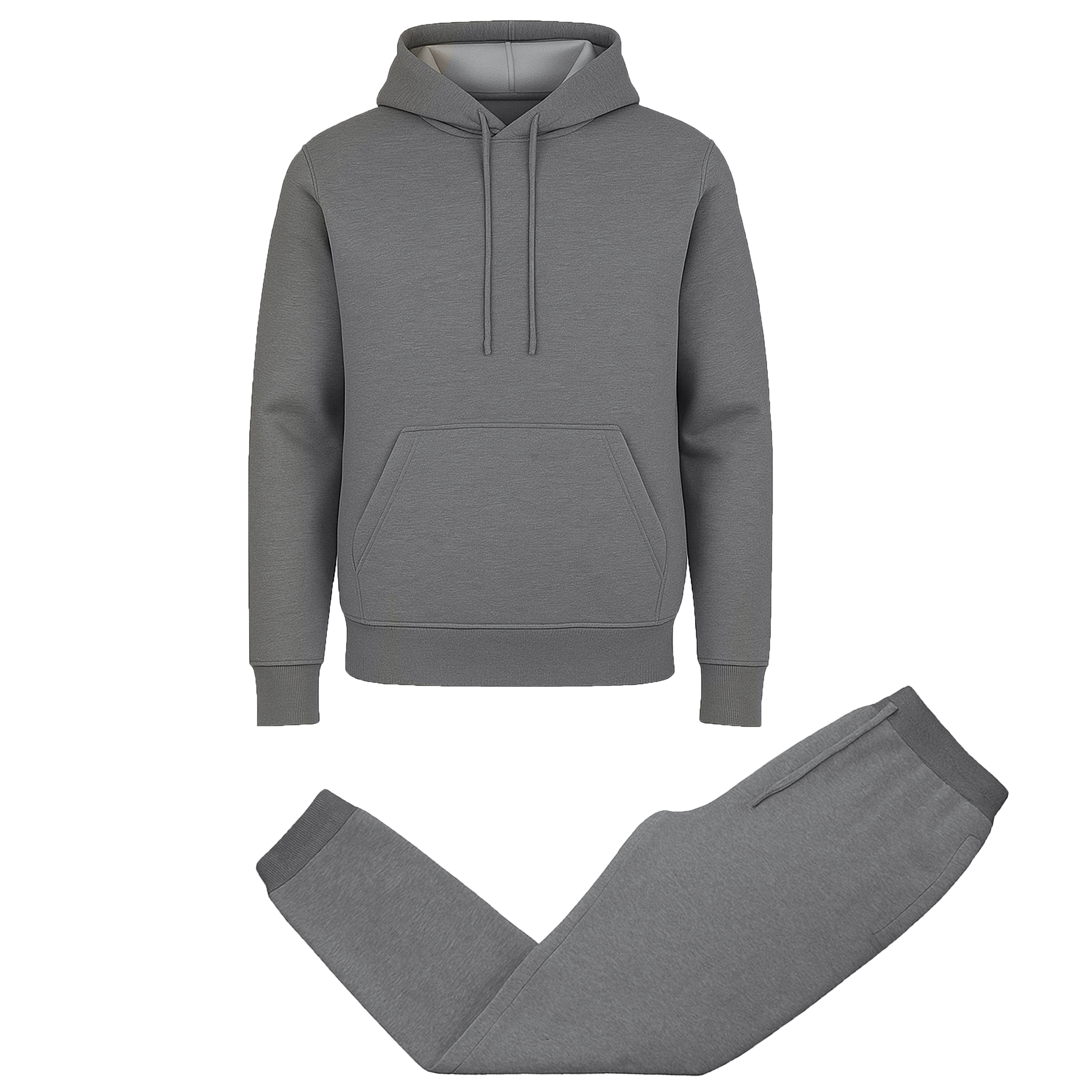 Mens Fleece-Lined Pullover Hoodie & Jogger Set - Gallery 21