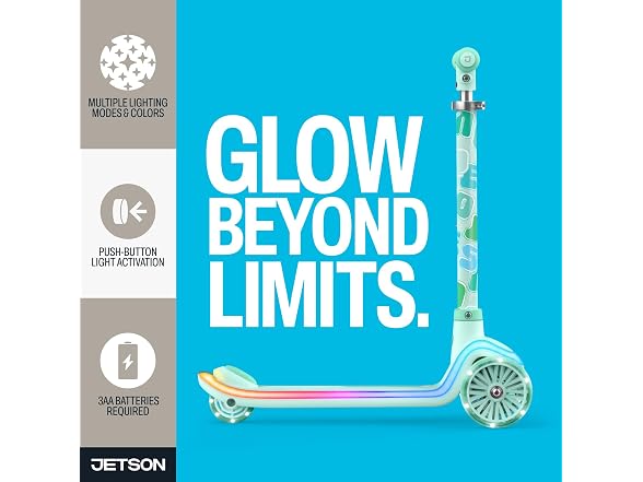 Jetson Twee 3-Wheel Light-Up Kick Scooter, Kids’