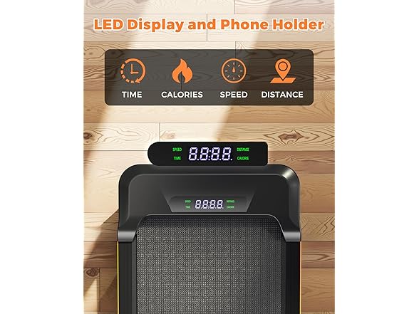 AIRHOT 3in1 Walking Pad - 2.5HP Walking Pad Treadmill with 6% Incline, LED Display, Remote Control, Portable Treadmill for Home Office, Support Jogging/Running/Climbing (Open Box)