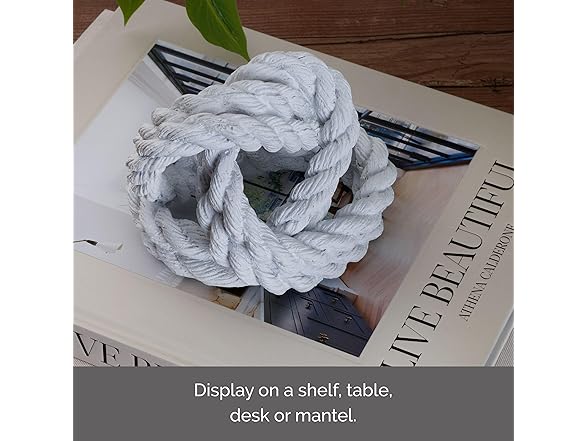 Elements Decorative White Braided Rope K