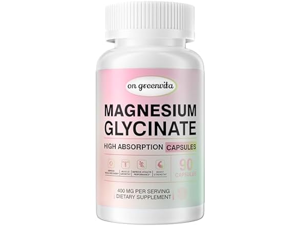 Magnesium Glycinate 400 MG, 90 Capsules