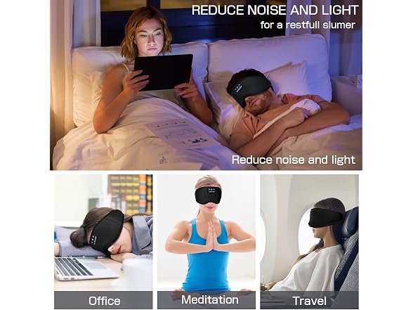 LC-dolida Silk Sleep Mask Headphones