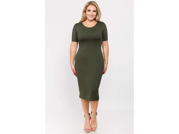 Iconoflash Women (L) Short Sleeve Midi Dress