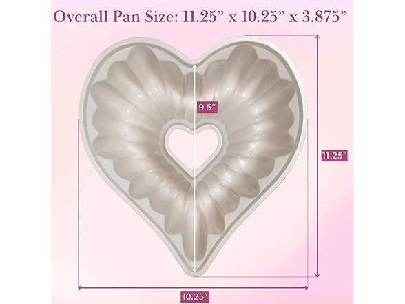 Paris Hilton Heart Shaped Fluted Cake Pan