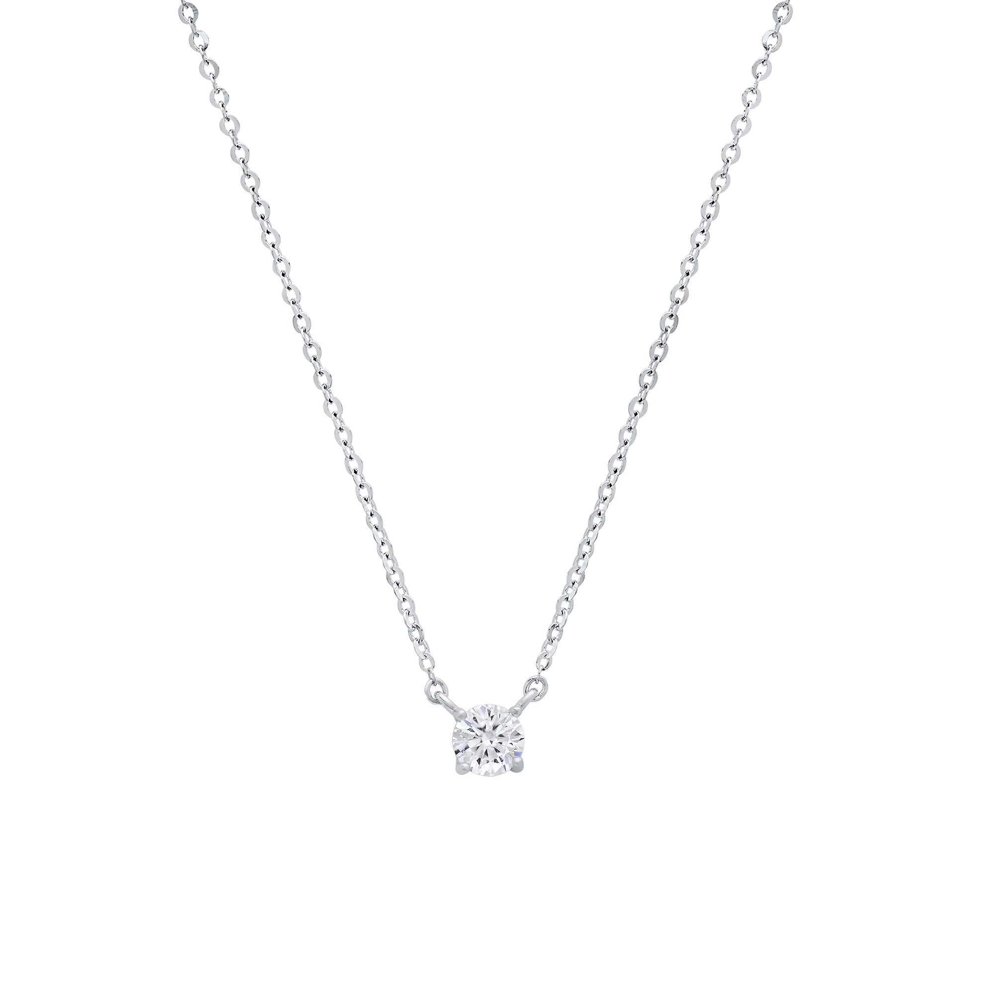 Moissanite Diamond Pendant Necklace - Gallery 9