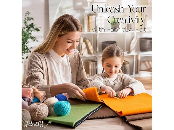 FabricLA Acrylic Felt Fabric, 1 Yard Pre Cut (Camel)