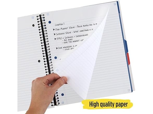 Five Star Advance Five Star Advance Spiral Notebook, 3 Sub
