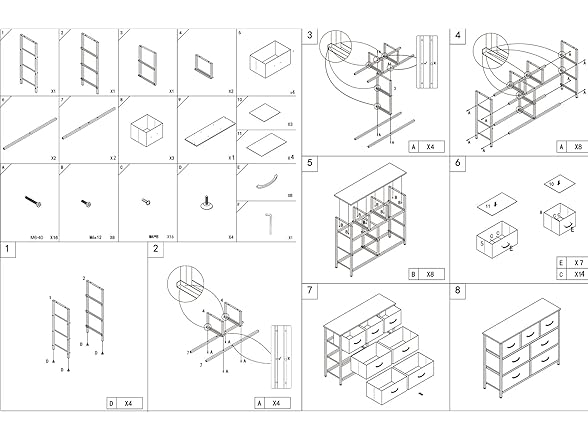 AZL1 Life Concept Storage Organizer 7-Drawer