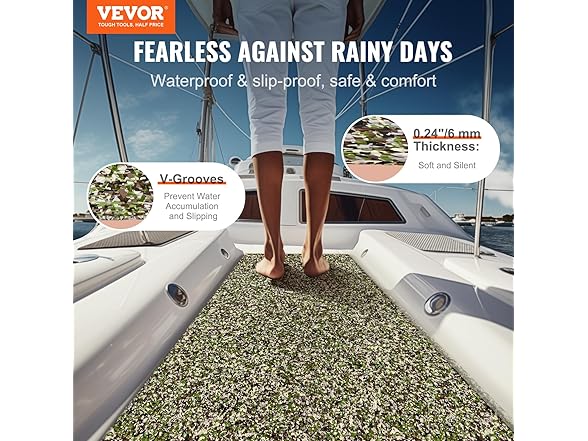 VEVOR Boat Flooring - 31.1 sq.ft