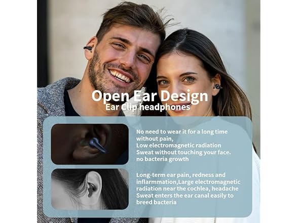 gidosha Open Ear Clip Bone Conduction Headphones