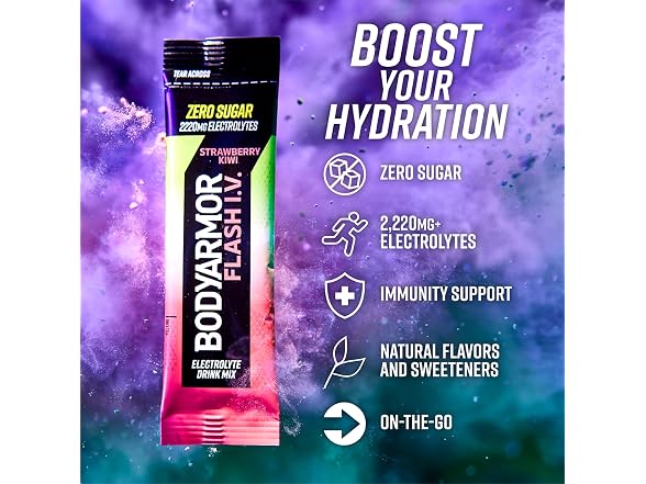 BODYARMOR BODYARMOR Flash IV Electrolyte Packets,