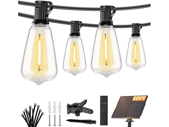 Brightever 50FT Solar String Lights